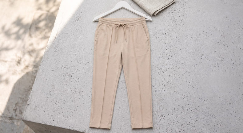 Urban Fit Jogger Trousers — Sand