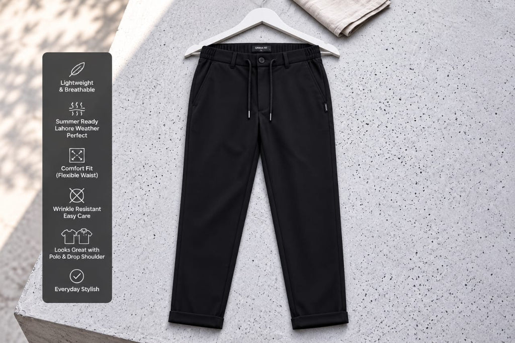 Urban Fit Jogger Trousers — Black