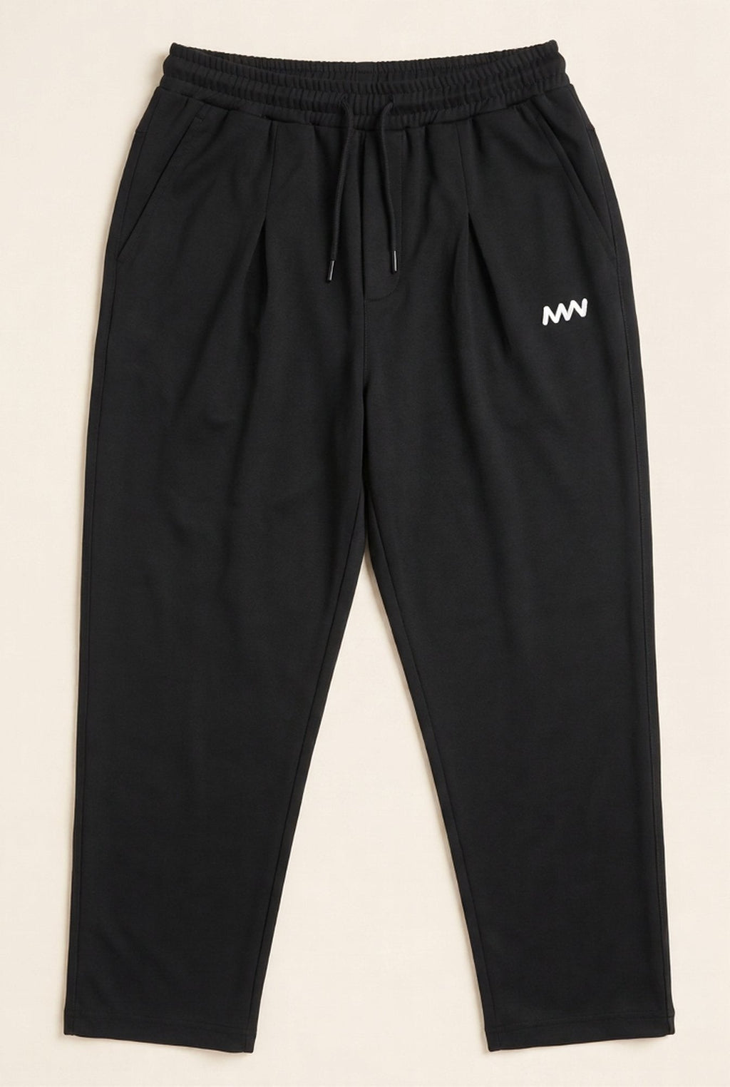 MENWEY Black Urban Fit Jogger Trouser flat lay photo